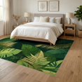 thumbnail image 3 of ODIKA Golf Koi Bug Monstera Botanical Plant Motifs Tufted Fronds Pond for Dining Room, Under Table, Office, Non-Slip Chair-Friendly Floor, 3 of 7