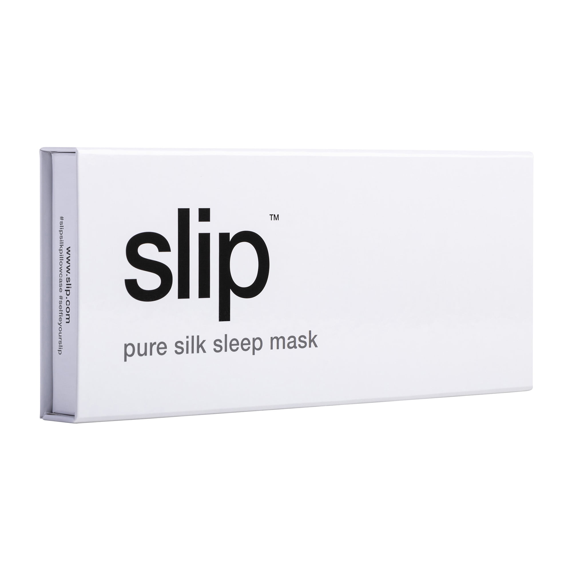 Slip Pure Silk Soft Sleep Mask with Elastic Band, White