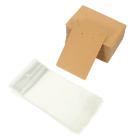 200 Pcs Earring Necklace Display Cards for Jewelry Packaging, Paper Necklace Earrings Cards, Earring Holder Cards for Selling