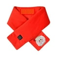 thumbnail image 1 of Styesk Heated Scarf USB Smart Rechargeable Heated Scarf 3 Temperature Adjustment Electricity Heated Neck Warmer without Power Bank Cold Protection Heating Scarf with Christmas Cute Pin, 1 of 9