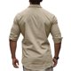 thumbnail image 2 of pstuiky camisas de hombre de manga larga, Camiseta de manga larga con botones y cuello vuelto de color liso para hombre top de hombre s, 2 of 7