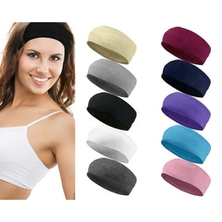 GWAABD Bulk Headbands Men Women Casual Workout Sports Headband Running Yoga  Elastic Hair Accessories Headband 