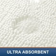 thumbnail image 4 of Smiry Luxury Chenille Bathroom Rugs, Extra Soft and Absorbent Bath Mat, Ivory, 16"x24", 4 of 8