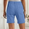 thumbnail image 2 of Aihuaihua Bermuda Shorts Womens Golf Short Pull On 7 Inch Inseam Jorts Mid Rise Stretch With Pockets Khaki Utility Comfort Hiking Sky Blue XXXL, 2 of 8
