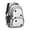 Baseballs Caps Black, variant on Baseballs Bats White Pattern Backpack for School, Cute School Bag with Adjustable Shoulder Straps and Padded Back, 16.9"x12.6"x5.9"