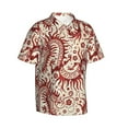 thumbnail image 3 of Xecao Dragons1 print Hawaiian shirt - a stylish short-sleeve button-down for men, perfect for casual beach and tropical outings., 3 of 9