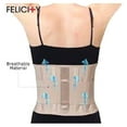 thumbnail image 4 of Felicity Back Care Supporter ayuda a aliviar el dolor de espalda Cierres de gancho y bucle resistentes al calor (XLarge 30.5"-41.5" cintura) Felicity FELICITYBACKXL, 4 of 6