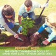 thumbnail image 2 of Juego de herramientas de jardín, palas de mano de jardín de 3 paquetes, paletas de jardín de aleación de aluminio con agarre ergonómico antideslizante, paleta de trasplante incluida Afortunado Sencillez, 2 of 5