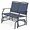 Blue, variant on ELLEGNT 2‑Person Glider – Rocking Bench Loveseat for Patio or Garden, Turquoise
