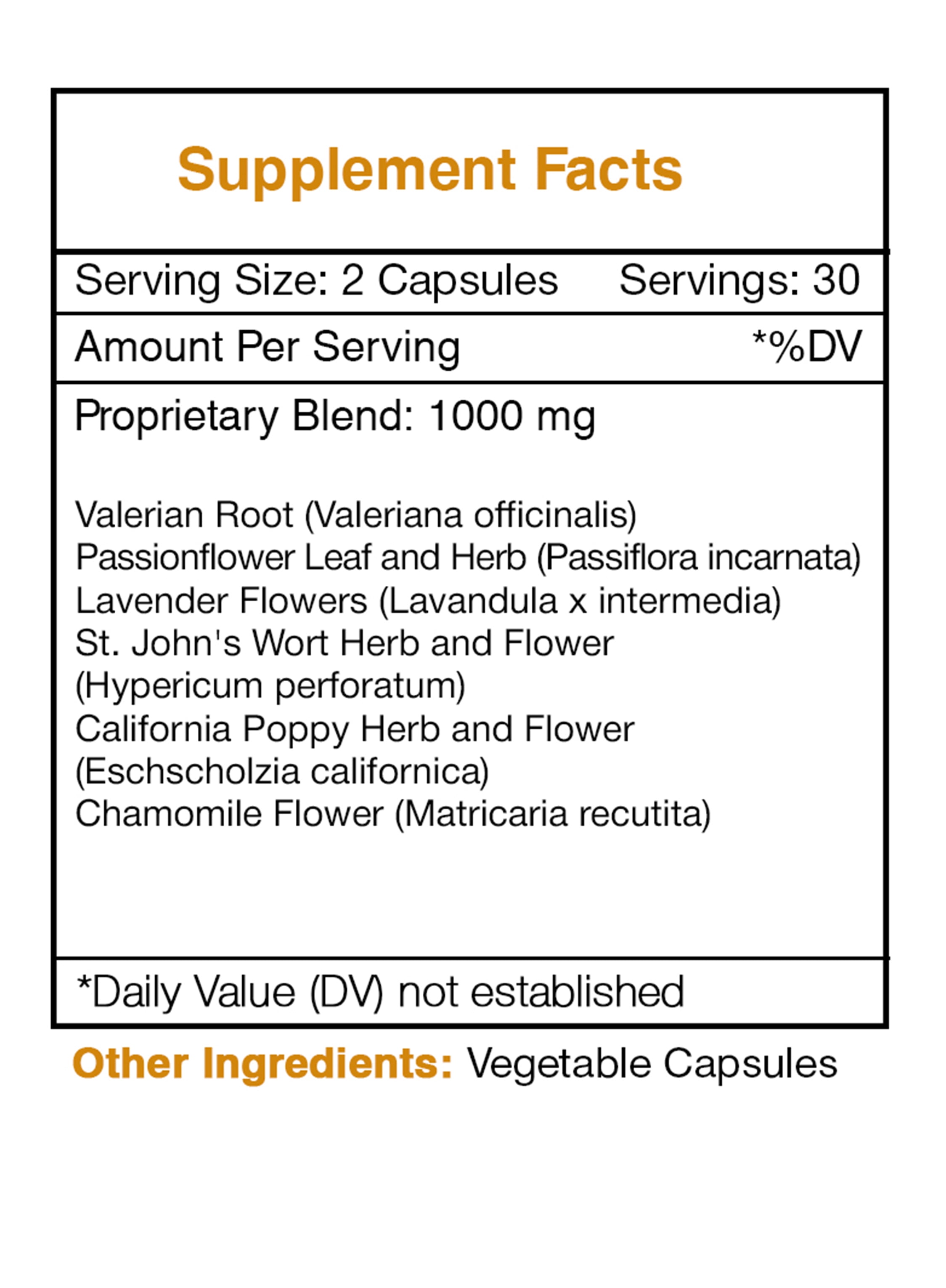 Secrets of the Tribe Dream Secret Capsules Dietary Supplement, Natural Herb Blend, Made from Valerian, Passionflower, Lavender, St. John's Wort, California Poppy, Chamomile 60 Count