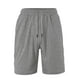 thumbnail image 2 of pstuiky Pantalones cortos de gimnasio, Pantalones cortos casuales de color liso para hombre, con bolsillos y cintura con cordones Pantalones cortos de baloncesto, 2 of 4