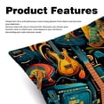 thumbnail image 2 of Musical Instrument Velvet Throw Pillow Covers Set with Unique Patterns - 16x16, 18x18, 20x20 Inches - 2 Throw Pillow Inserts & Covers for Any Occasion, 2 of 6