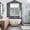 White Green Black, variant on Eucalyptus Leaves Kitchen Curtains Window Panels, Daisy Spring Floral Botanical Wooden Insulated Window Treatment Curtain, Grommet Curtains for Bedroom/Living Room/Bathroom, 2 Piece 52"Wx45"L