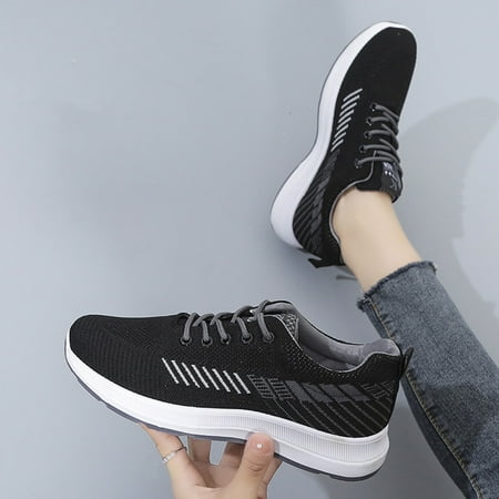 

YTJX Fashion Women s Casual Shoes Breathable Slip-on Wedges Outdoor Leisure Sneakers