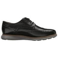thumbnail image 5 of Cole Haan Grand Tour Wing Oxford Black Leather/Ironstone Lace Up Cutout Sneakers (Black Leather/Ironstone, 14), 5 of 5