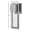 thumbnail image 5 of 82014AL-LL Lark Alex - 6W 1 LED Medium Outdoor Wall Lantern In Modern Style-20 Inches Tall and 8 Inches Wide-Antique Brushed Aluminum Finish, 5 of 16