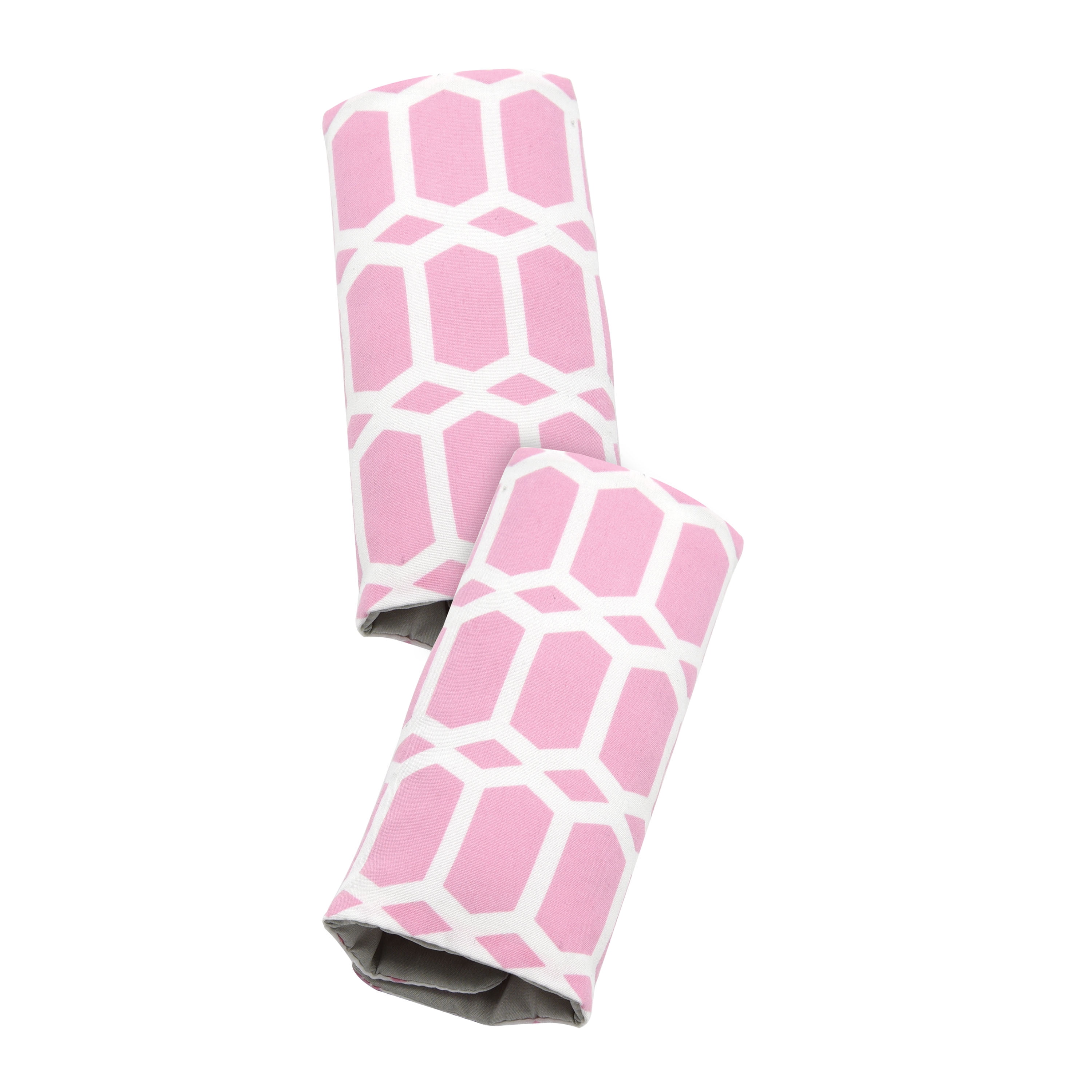 On the Goldbug Car Seat Strap Cover, Pink Reversible
