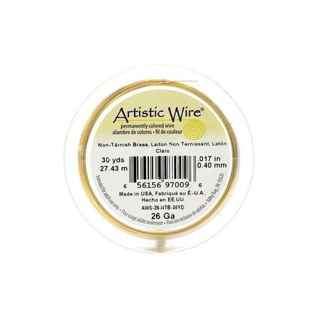 UPC: 0804551963926 | Spools 30 yd.  non-tarnish brass  26 gauge (pack of 4)