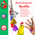 thumbnail image 5 of 1107 Christmas Jingle Bells Small Durable Tug and Pull Parrot Cage Toy Pet, 5 of 7