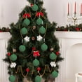 thumbnail image 5 of christmas decorations 6 Pcs velvet Christmas balls, matte Christmas tree ornaments and plastic ornaments 2.4 Inch, 5 of 6