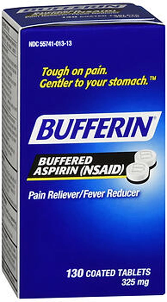 Bufferin Buffered Aspirin 325 mg 130 Coated Tablets