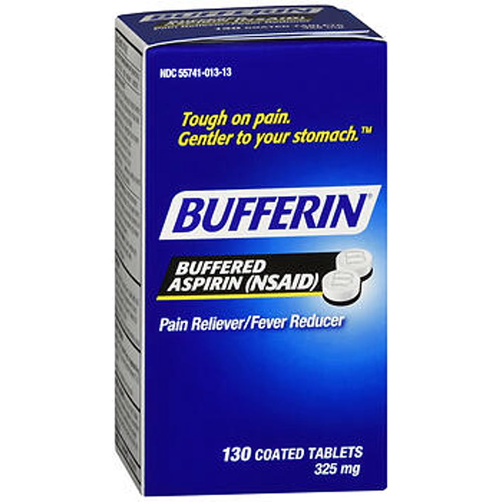 Bufferin Buffered Aspirin 325 mg 130 Coated Tablets