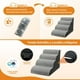 thumbnail image 4 of Escalera para Mascotas de 4 Niveles, Esponja de Alta Densidad, Extraíble y Lavable, Escalera para Perros para Cama y Sofá, Fácil Montaje, Rampa para Perros para Cama, 4 of 7