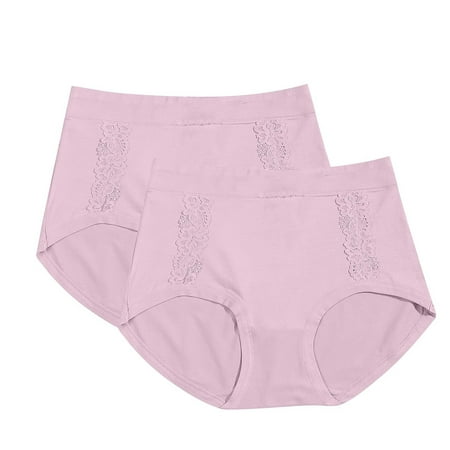 Levmjia Women Cotton Underwear Mid Waist Breathable Seamless Solid Color Panties Comfortable Soft Stretch Plus Size No Show Underwear for Women 5 Pack Basic Panty