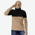 thumbnail image 2 of OHMZYZO Sun Protection Shirts for Men with Mask UPF 50 Rash Guards Cooling Hoodies Lightweight Long Sleeve Fishing Blouses Khaki 4XL, 2 of 5