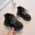 thumbnail image 6 of BOBOGOJP Girls Boys Hiking Outdoor Waterproof Lace-up Comfort (Little Big Kid) Construction Workboots Black for Size 11.5, 6 of 9