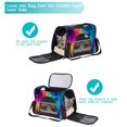 thumbnail image 5 of Tie Dye Sherpa Fabric Dog Carrier Bag with 900D Oxford Cloth Base and Nylon Webbing - 17x10x11.8 in, 43x26x30 cm, 5 of 7