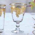 thumbnail image 3 of HOMEHUT Rosalia Gold Short Goblet, Set of 4, 3 of 3