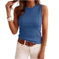 thumbnail image 6 of BRGZLK Athletic Tank Tops For Women High Neck Sleeveless Shirts Casual Tunic Tops Workout Lightweight Hiking Undershirt, 6 of 7
