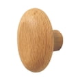 thumbnail image 2 of Perchero de madera montado en la pared, perilla para cajón de tocador, percha decorativa para bolsos, percha para abrigos, percha para toallas de oval, 2 of 9