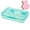 Mint Green, variant on Transparent Plastic Pencil Box, Hard Stackable Storage Case with Snap-Lock Closure, Multipurpose Organizer for Pens, Pencils, Supplies