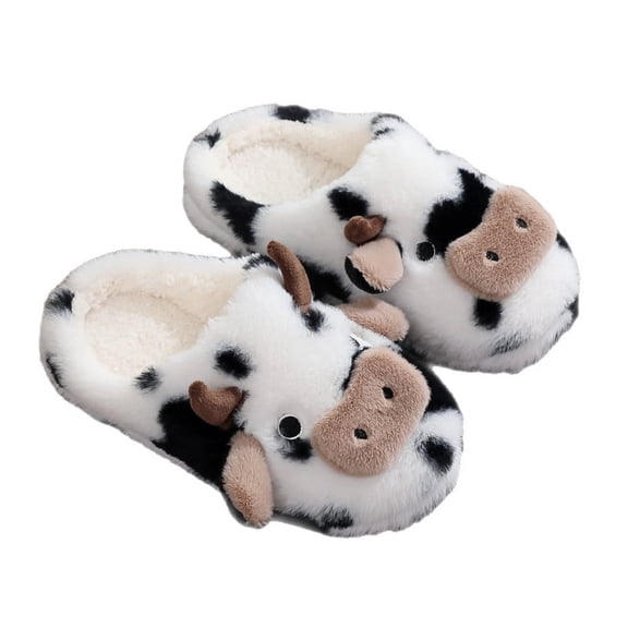 BERANMEY Cute Animal Slippers for Womens Mens Fuzzy 11D Cartoon Womens Slippers Plush Closed Toe Winter Indoor House Slippers Perfect Soft Plush Comfy Warm Slip-On Slippers Indoor Fluffy