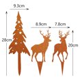 thumbnail image 3 of Riforla Tree Deer Plug in Christmas Decoration Star Christmas Tree Garden Plug Card Slot Brown, 3 of 6