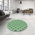 thumbnail image 4 of Ahgly Company Machine Washable Indoor Rectangle Transitional Pale Green Area Rugs, 7' x 10', 4 of 7