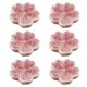 thumbnail image 1 of Elegantes palillos de cerámica con forma de flor de cerezo, cuchara para cenar, cuchillo y tenedor vertical, palillos con forma de flor de cerezo (juego de 6), 1 of 5