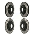 thumbnail image 1 of DS-One Front Rear Coated Drilled Slotted Disc Brake Rotors Kit for Car Mitsubishi RVR Outlander Eclipse Cross Sport KD-100251, 1 of 11