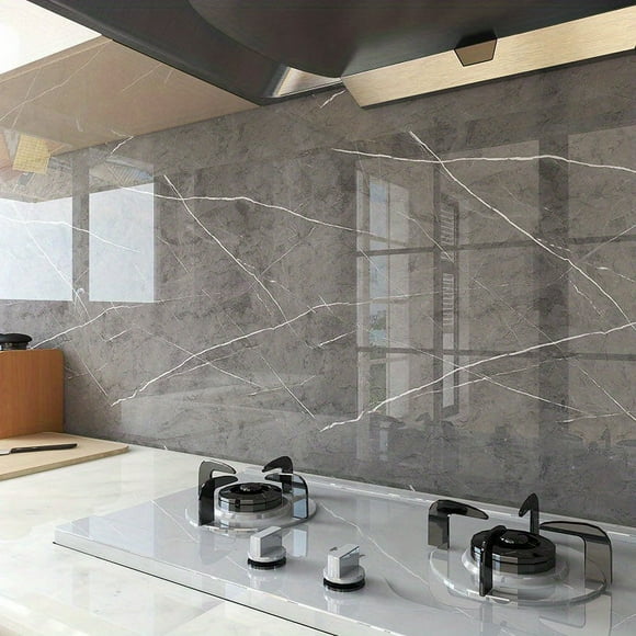 1pc Marble Contact Paper, Home Decoration, Self-adhesive Wallpaper For Cabinet, Table, Chair And Room Background Decoration