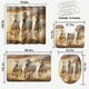 thumbnail image 2 of Juego de cortina de ducha con diseño de caballos de safari y alfombras, diseño de animales del oeste corriendo, paisaje de puesta de sol, decoración de baño, cortina de baño con alfombras, tapa de, 2 of 4