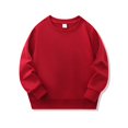 thumbnail image 2 of Akiihool Toddler Boy Sweatshirt Toddler Boy's Kids Crewneck Pullover Sweatshirts (Brick Red,4-5 Years), 2 of 3