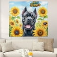 thumbnail image 2 of Cane Corso Hello Summer Sunshine Sunflowers Spring Retro Vintage Tapestry Italian Mastiff Dog Lover Gifts Idea Wall Hanging Backdrop Home Decor - 00008, 2 of 5