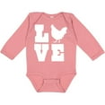 thumbnail image 3 of Inktastic Love Chickens Boys or Girls Long Sleeve Baby Bodysuit, 3 of 5