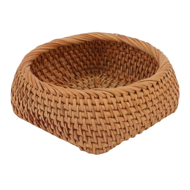 Cesta de Almacenamiento de Ratán, Cesta Organizadora Exquisita Tejida A Mano, Cesta de Almacenamiento de Ratán de Otoño