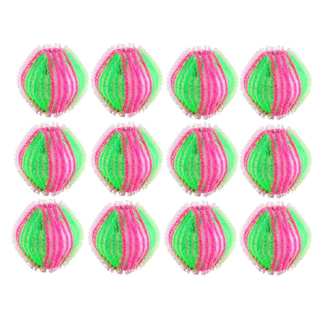 12Pcs Hair Lint Fluff Grabbing Laundry For Washing Machine Wash Ball Cleaning 