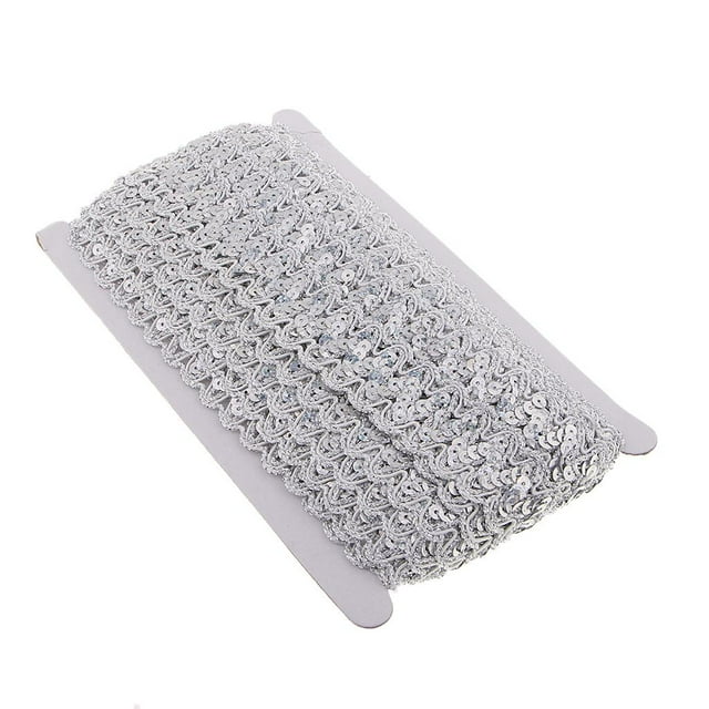 GUOOL 13m Glitter Sequin Braid Band for DIY Bag Clothes Curtain Sewing Decor