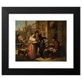 thumbnail image 2 of Johannes Riepenhausen 24x20 Black Modern Framed Museum Art Print Titled - A Second-Hand Bookseller in a Roman Street, 2 of 5