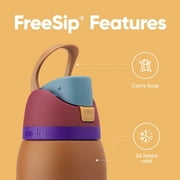 Owala 16oz Kids FreeSip Stainless Steel Water Bottle - Party Princess